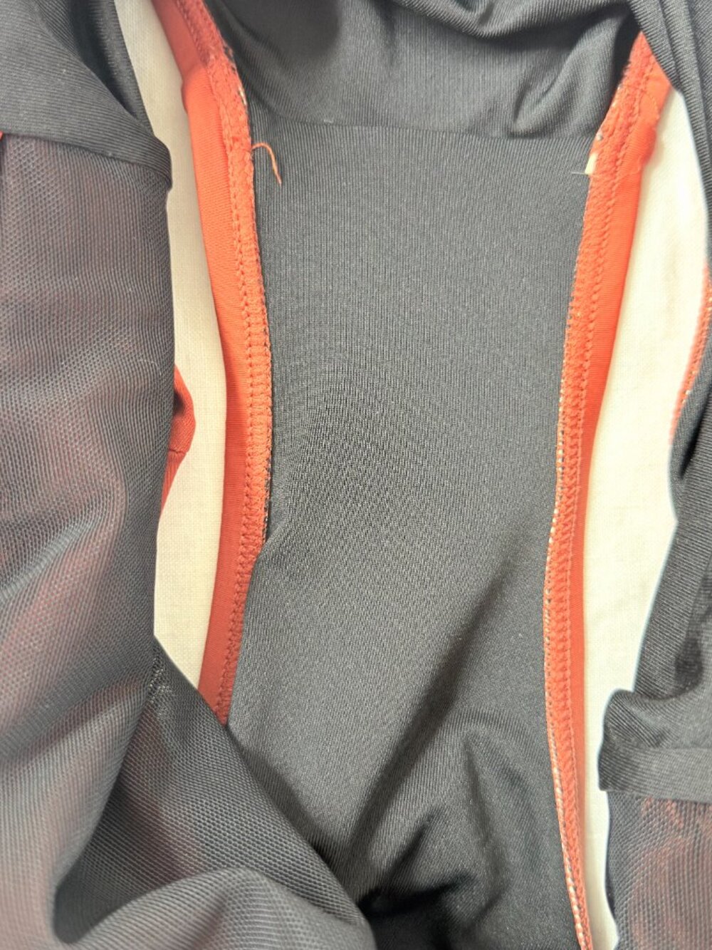 dkny rust orange twist front cutout one piece swimsuit 2xl tummy control ruched - Picture 5 of 11